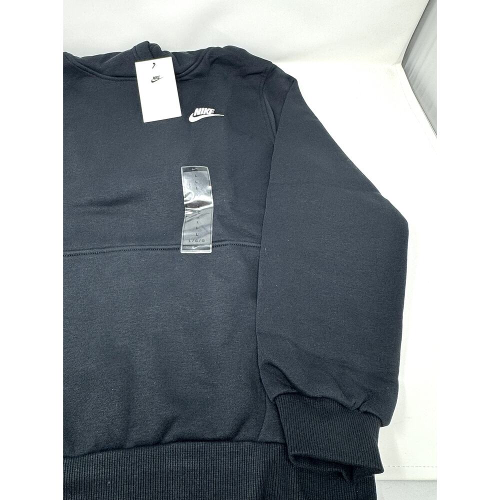 Nike Kid's Sportswear Club Fleece Pullover Hoodie, Black, Size L - Picture 2 of 4